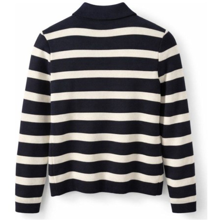 Cardigan Femme Rayé Boutonné | Mise au Green